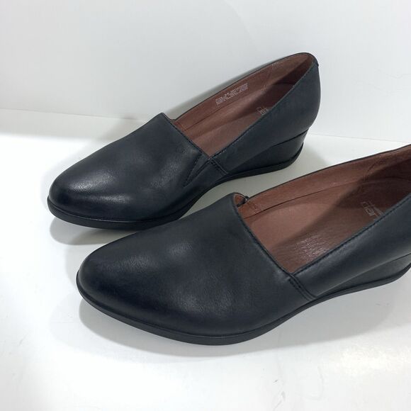 Dansko Black Leather Wedged Comfort Professional Shoes Size 38 EU 7.5-8 US - Picture 16 of 16